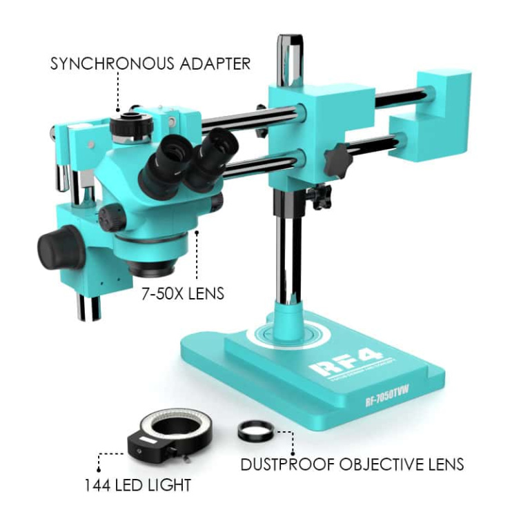 Microscopio Trinocular RF4 RF7050TVW "incluye Barlow 0,7x"