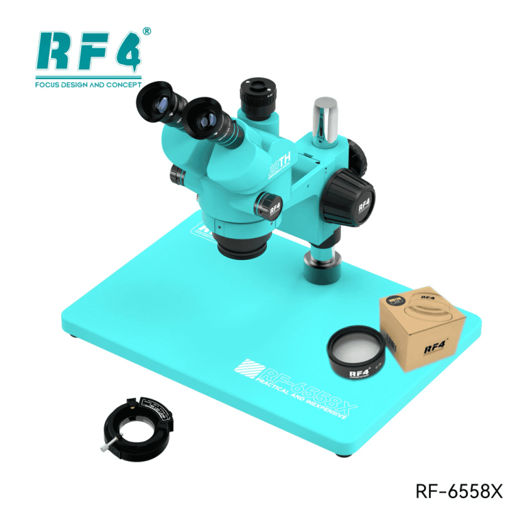 Microscopio Trinocular RF4 RF-6558x + Barlow 0.7X