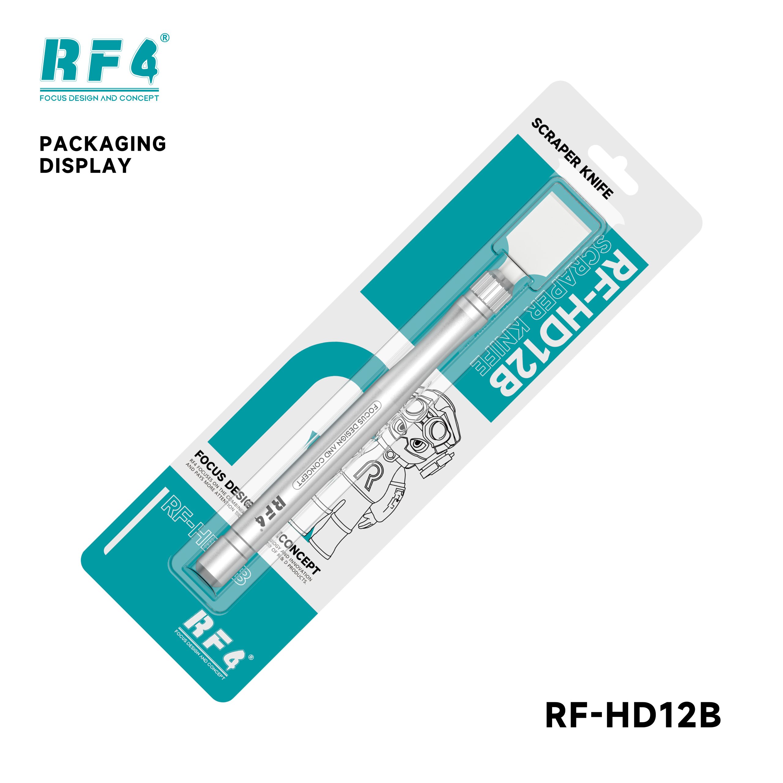 Espatula para reballing Ceramica RF4 RF-HD12B