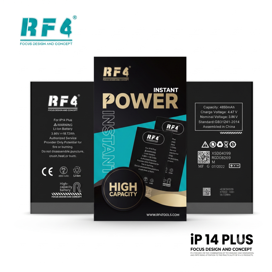 Bateria iPhone 14 Plus Auto Programable – RF4 Capacidad Extendida