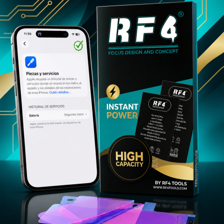 Bateria iPhone 15 Pro max Auto Programable - RF4 Capacidad Extendida