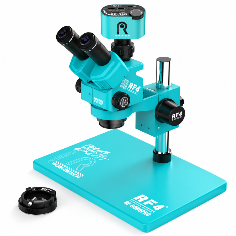 Microscopio Trinocular RF4 RF-6560Pro + Barlow 0.7X + Cam 4K Gran angular