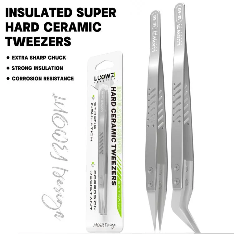 Pinza brusela ceramica curva LuoWei IS-60